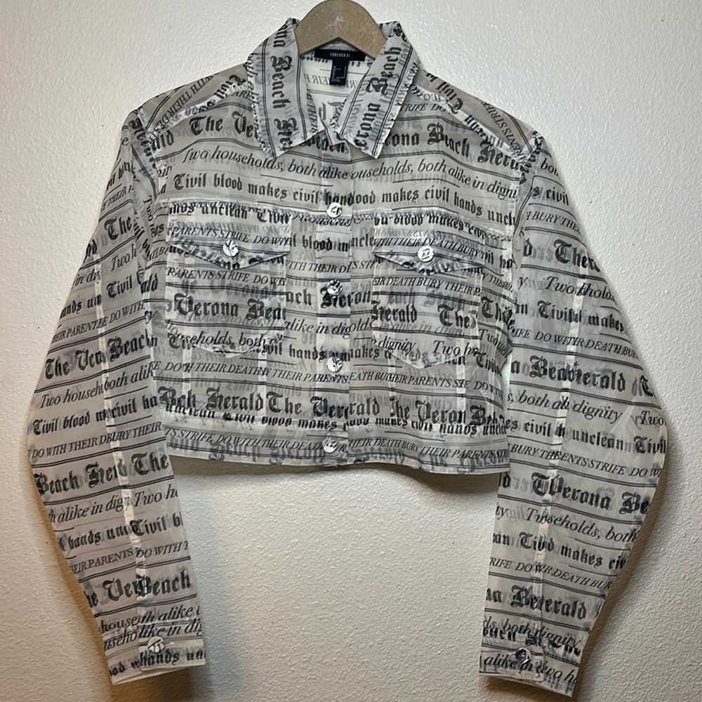 See-through forever 21 top